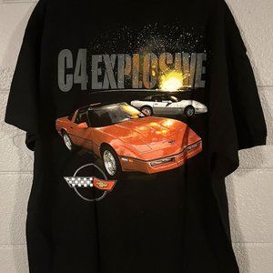 Men's Black C4 Explosive Corvette Short Sleeve T Shirt